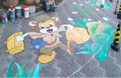 瓮安夏季画地面彩绘会遇到的问题