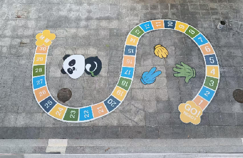 瓮安地面游戏彩绘