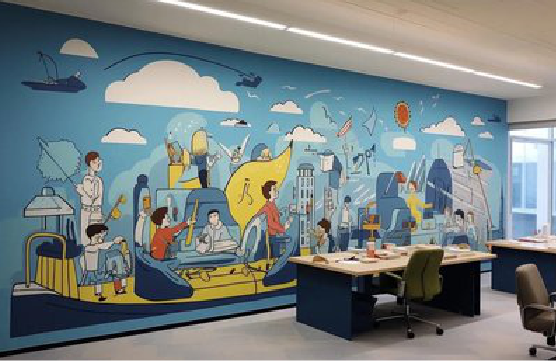 瓮安办公室墙绘的特点。