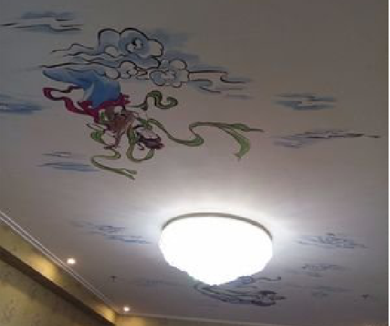 瓮安如何快速绘制天花板上的手绘墙?