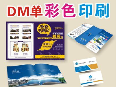 瓮安单页印刷，色彩搭配简单。